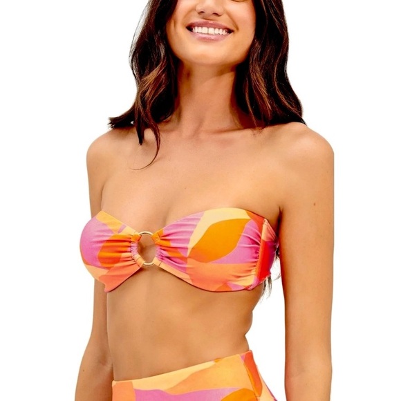 Vix Greta Ring Bandeau Bikini Top | Gigi Hot Pants Bottom - Picture 4 of 14